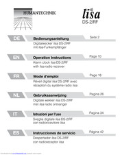 Lisa DS-2/RF Operation Instructions Manual