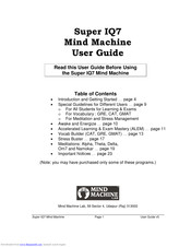 Mind Machine Super IQ7 User Manual