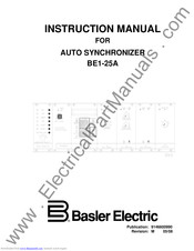 Basler BE1-25A Instruction Manual