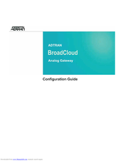 Adtran BroadCloud Configuration Manual