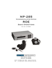 Sutter Instrument ROE Basic Operations