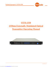 FiberLabs OTM-1550 Operating Manual