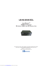 Broadata Communications LB-H2-2K4K/SCL User Manual