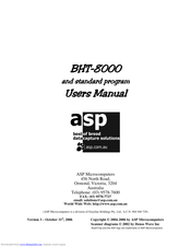 ASP BHT8000 User Manual