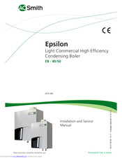 A.O. Smith Epsilon EB-40 Installation And Service Manual