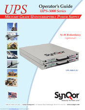 SynQor Headquarters UPS-3000-S-2U Operator's Manual