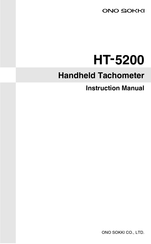 ONOSOKKI HT-5200 Instruction Manual