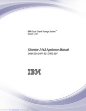 IBM Slicestor 2448 Appliance Operation Manual