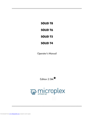 Microplex SOLID T5 Operator's Manual