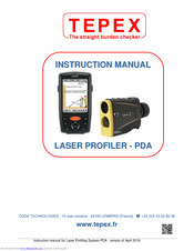 Tepex LASER PROFILER - PDA Instruction Manual