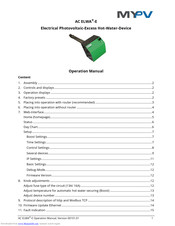 my-PV AC ELWA-E Operation Manual