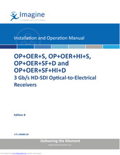 Imagine communications OP+OER+HI+S Installation And Operation Manual