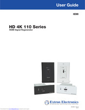 Extron electronics HD 4K 110 AAP User Manual