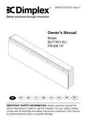 Dimplex PRISM 74 Owner's Manual