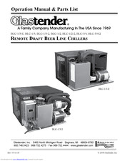 Glastender BLC-1/3-2 Operations Manual & Parts List
