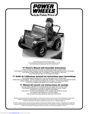 Power Wheels 74598 Owner's Manual With Assembly Instructions