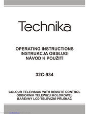 Technika 32C-934 Operating Instructions Manual