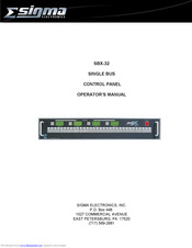 Sigma SBX-32 Operator's Manual