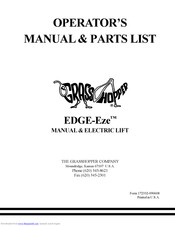Grasshopper EDGE-Eze Operators Manual & Parts Lists