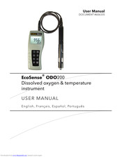 YSI EcoSense ODO200 User Manual