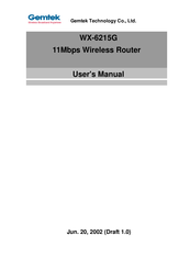 Gemtek Systems WX-6215G User Manual
