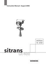 Siemens SITRANS LR 400 Instruction Manual