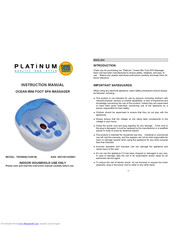 Platinum 6001001430661 Instruction Manual