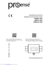 ProSense FMM75-1002 Operating Instructions Manual