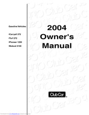 Club Car Turf 272 2004 Owner's Manual