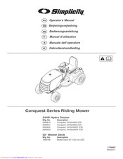 Simplicity 2690933 Operator's Manual