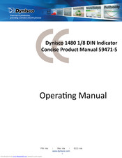Dynisco 1480 Operating Manual