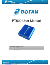 Bofan PT502 User Manual