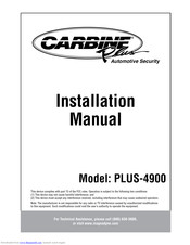 Carbine PLUS-4900 Installation Manual