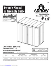Arrow Storage Products EPA64 Owner's Manual & Assembly Manual