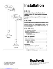 Bradley S19-210 Installation Manual