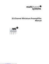 MultiChannel MPA32I Manual