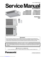 Panasonic CU-E12SD3UA Service Manual