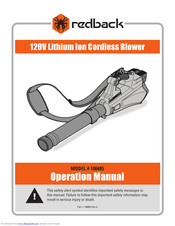 Redback 106485 Operation Manual