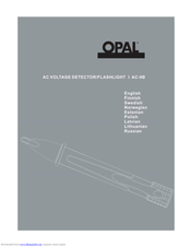 Opal AC-9B Instruction Manual