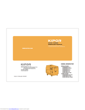 Kipor K DE2200X Operation Manuals