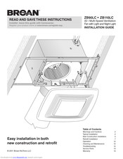Broan ZB90LC Installation Manual