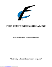 Flex Court FleXtreme Series Installation Manual