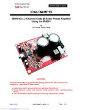 Infineon Technologies IRAUDAMP19 Reference Design