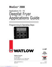 Watlow MINICHEF 2000 Application Manual