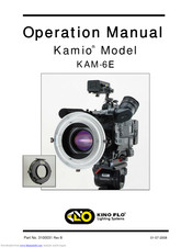 Kino Flo Kamio KAM6E Operation Manual