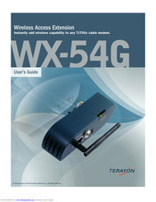 Terayon WX-54G User Manual