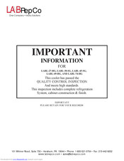 LabRepCo LABL-45-SG Manual