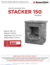 General Shale STACKER 150 Woodbox Assembly Instructions Manual