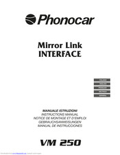 Phonocar VM 250 Instruction Manual
