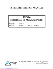 SCIDYNE DIO24 User's Reference Manual
